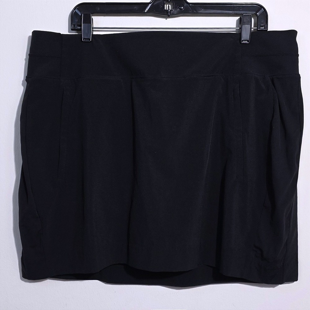 Athleta Women's Plus Size Brooklyn High Rise 17" Skort Black 18 Activewear EUC - Picture 4 of 11